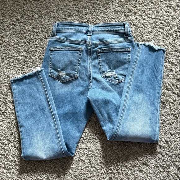 Flying Monkey Light Blue Cropped Jeans Size 26 - Picture 6 of 6